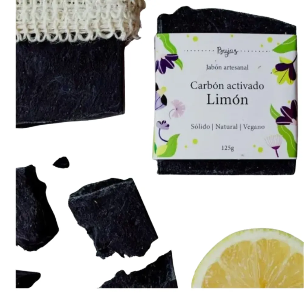 Bujas Jabón de Carbón Activado y Limón 125g Bujas Jabón de Carbón Activado y Limón 125g